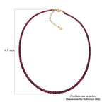 AAAA Rubellit Halskette ca. 45 cm 585 Gold ca. 57,00 ct.
