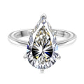 LUXURIANT DIAMANT - Lab Grown Diamant VS-GH IGI Zertifiziert Ring 950 Platin (Größe 20.00) ca. 5.00 ct