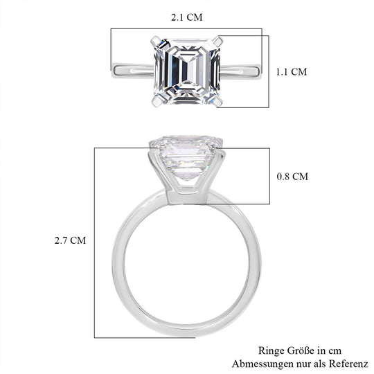 LUXURIANT DIAMOND - Lab Grown Diamant IGI zertifiziert VS/G Ring 950 Platin (Größe 17.00) ca. 5.00 ct
