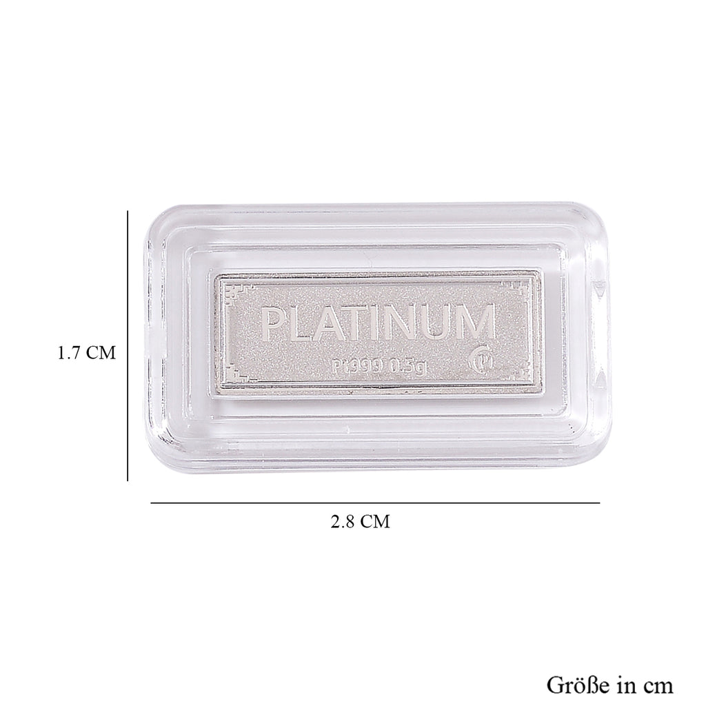 999 Platin Bar, 500mg (16mm x 5.8mm)