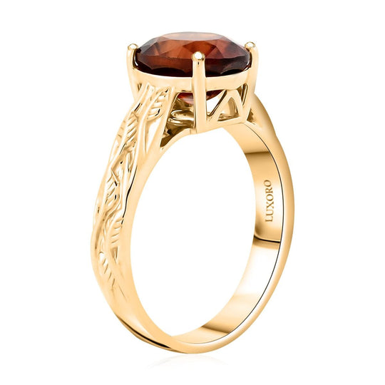 LUXORO AAA Honig Granat Ring 417 Gold (Größe 18.00) ca. 3,30 ct