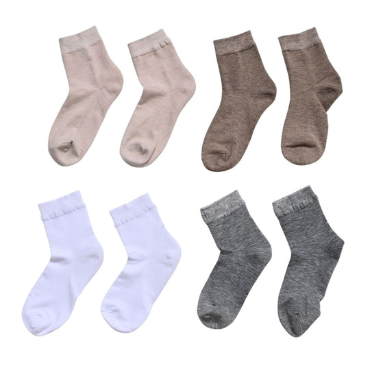 4er-Set Polycotton-Socken mit Silikoneinlage für Fersen-Risse und kühlenden Effekt, röße 36-40, Multifarbe