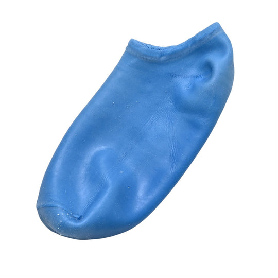 Paar Silikon-Feuchtigkeitssocken mit Anti-Rutsch-Noppen, ideal bei trockener und rissiger Haut, passend für Schuhgröße 36-41, Blau