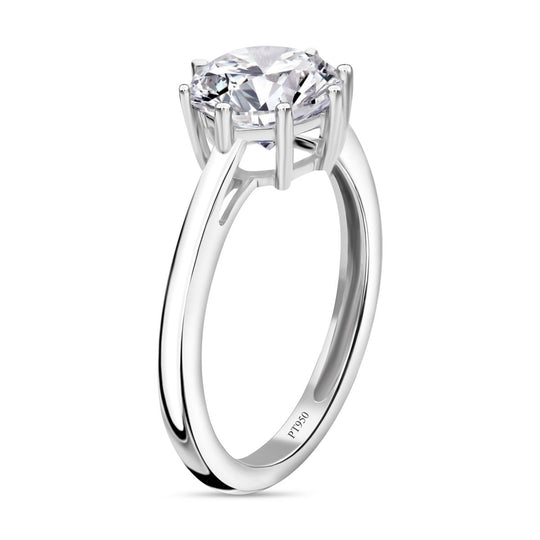 LUXURIANT DIAMOND - Lab Grown Diamant (Oktillion-schnitt) IGI zertifiziert VS-EF Ring 950 Platin (Größe 18.00) ca. 2.00 ct
