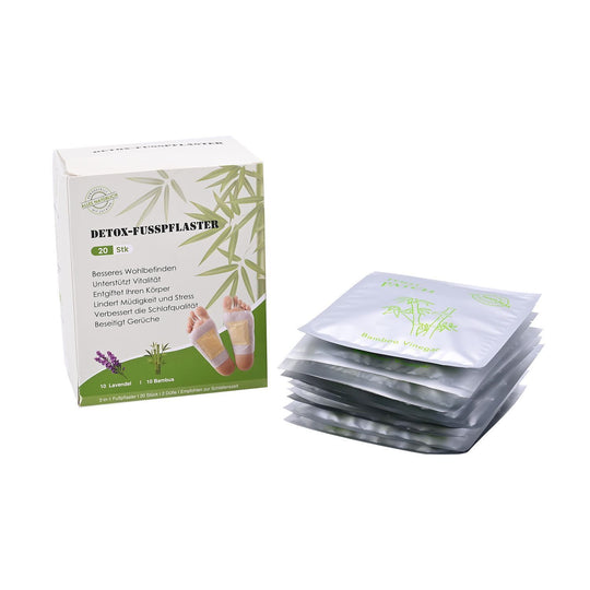 20er Set Detox Pflaster, 10Stk. Ingwer, 10 Stk. grüner Tee, 10 Tage Kur, grüner Tee und Ingwer