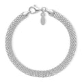 Italienisches Bismark-Kettenarmband in 925 Silber, 19cm