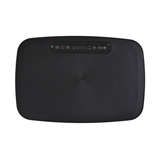 Soulsmart Vibrationsplatte mit RGB-Beleuchtung, Bluetooth-Lautsprecher und 150W-Motor, Schwarz