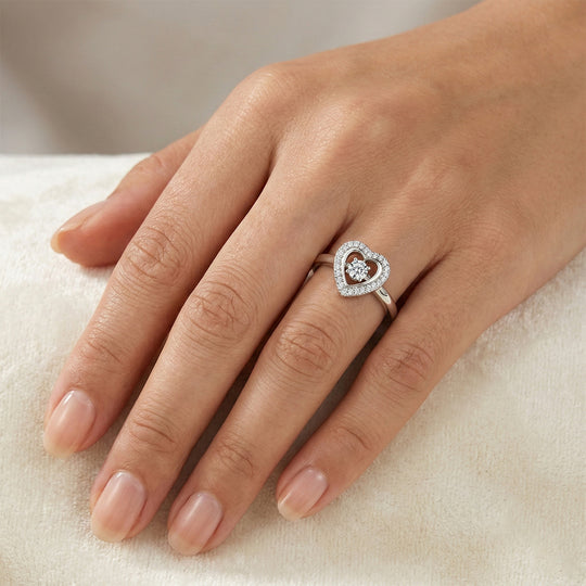 LUXURIANT DIAMOND - Lab Grown Diamant SI-GH Ring 925 Silber rhodiniert (Größe 19.00) ca. 0,25 ct