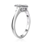 LUXURIANT DIAMOND - Lab Grown Diamant SI Ring 925 Silber rhodiniert (Größe 15.75) ca. 0.20 ct