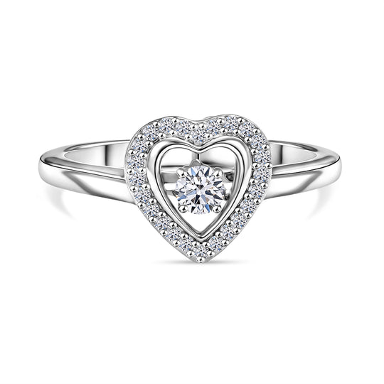 LUXURIANT DIAMOND - Lab Grown Diamant SI-GH Ring 925 Silber rhodiniert (Größe 19.00) ca. 0,25 ct