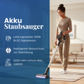 Homesmart - Kabelloser Staubsauger aus ABS, 0,6 L Kapazität, 23 x 24,5 x 114,3 cm, mit Zubehörset