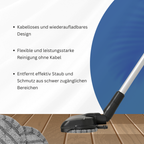 Homesmart - Kabelloser Staubsauger aus ABS, 0,6 L Kapazität, 23 x 24,5 x 114,3 cm, mit Zubehörset