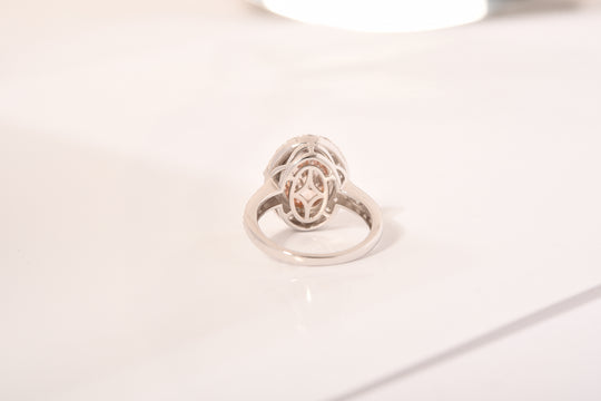 Lab Grown Rosa Diamant VS, Lab Grown Diamant VS-EF Ring 585 Gold (Größe 18.00) ca. 2.75 ct