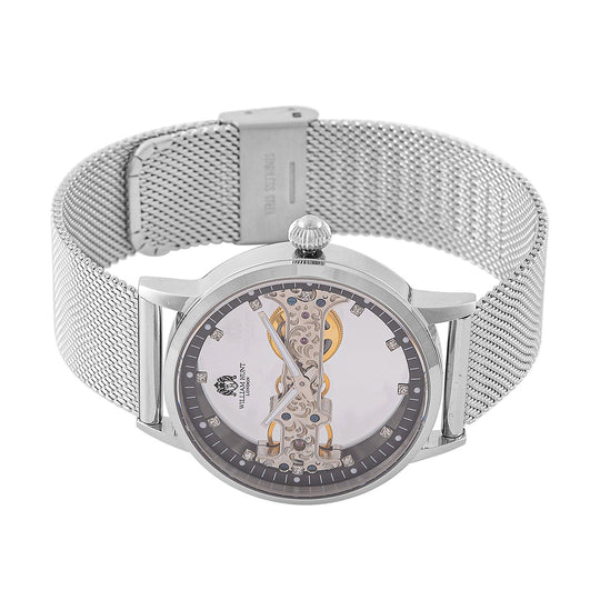 Weißer Kristall Uhren  Reiner Edelstahl Standard