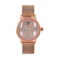WILLIAM HUNT Wasserdichte Uhr mit Automatikwerk und Netzarmband in Roségoldton, 24cm