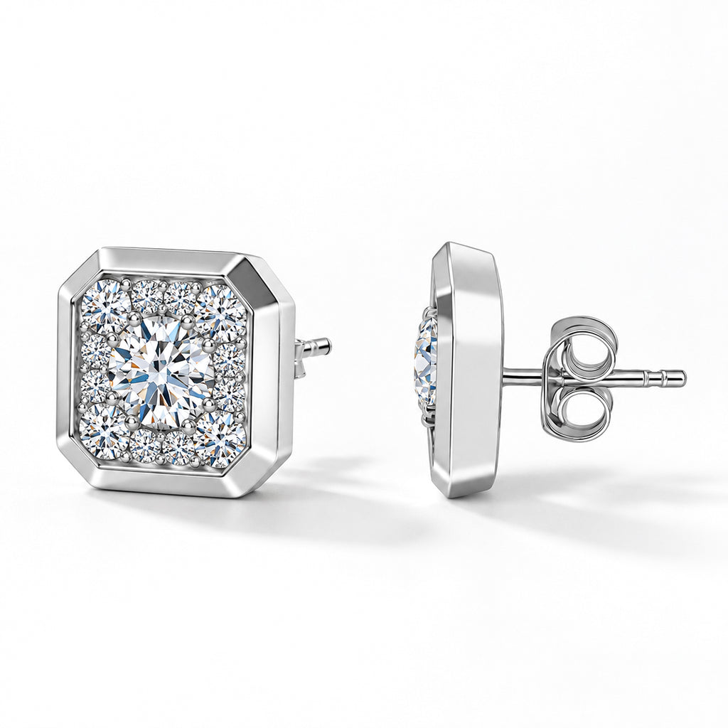 LUXURIANT 1,75 ct. VS-EF Labor Diamant Ohrringe in 585 Weißgold