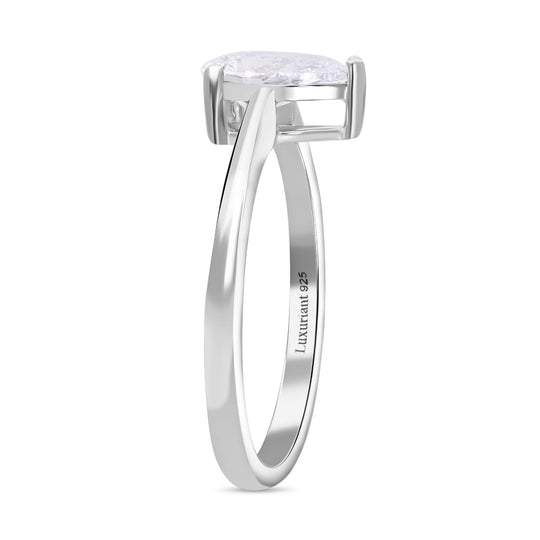 LUXURIANT DIAMOND - Lab Grown Diamant VS-GH Ring 925 Silber Platiniert (Größe 18.00) ca. 1,02 ct