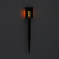 4er Set - Solar LED Gartenlichter, Flackerflamme, Kunststoff, 5.5x36?cm, Schwarz