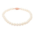 Süßwasser Perle (4.5 mm) Armband ca. 18 cm Nickelfreies Messing rosévergoldet