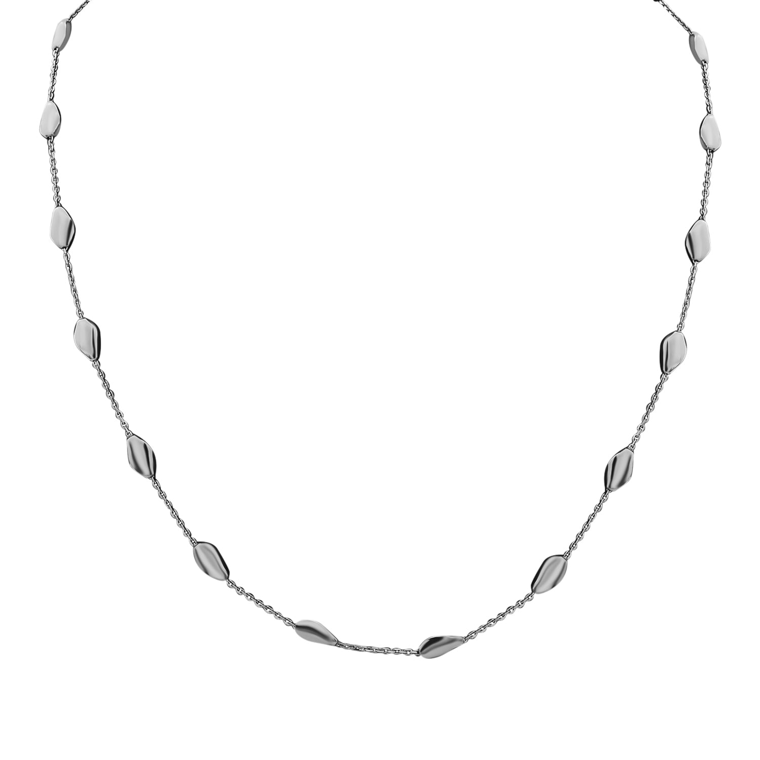 Italienische Station Kette, 925 Silber ca. 45 cm ca. 5,87g