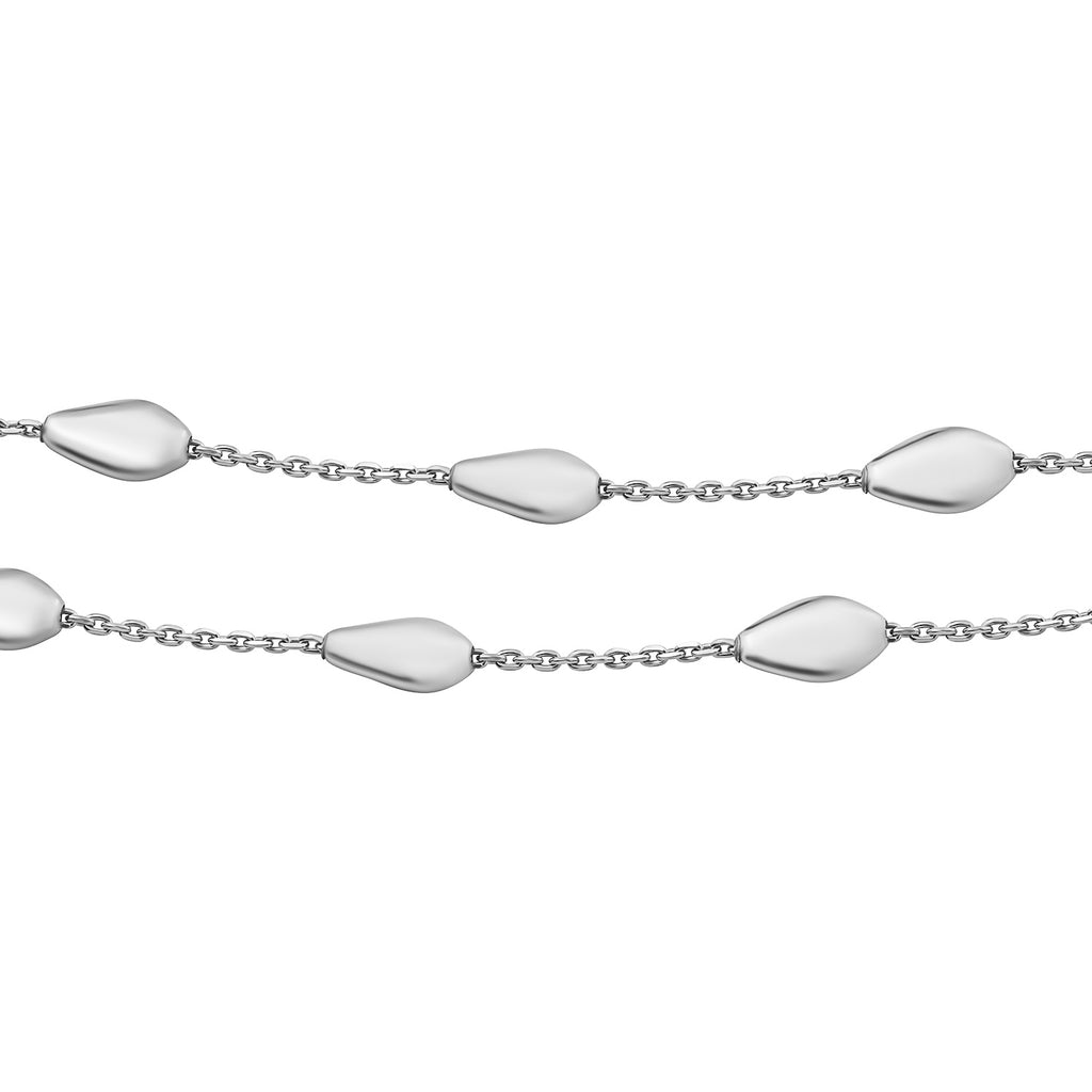 Italienische Station Kette, 925 Silber ca. 45 cm ca. 5,87g