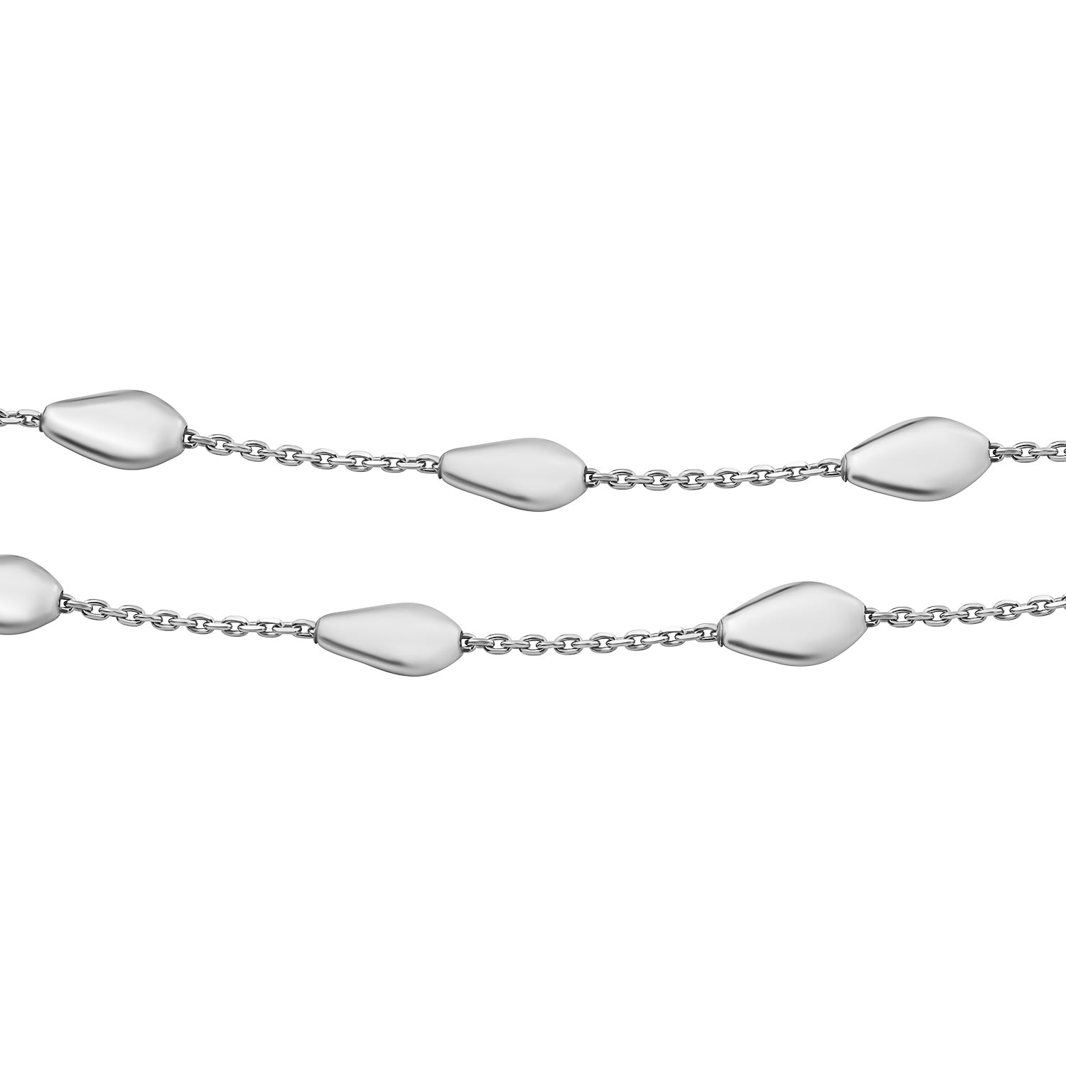 Italienische Station Kette, 925 Silber ca. 45 cm ca. 5,87g
