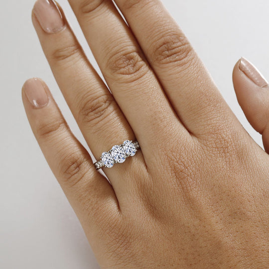 LUXURIANT DIAMOND - Lab Grown Diamant VS-EF  SGL zertifiziert Ring 950 Platin (Größe 19.00) ca. 2.05 ct