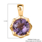 AA Rosa Amethyst Anhänger 925 Silber vergoldet ca. 2.70 ct