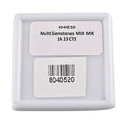 Edelstein-Mix-Box, Afrikanischer Amethyst, Citrin, Roter Granat, Apatit, Peridot, Himmelblauer Topas