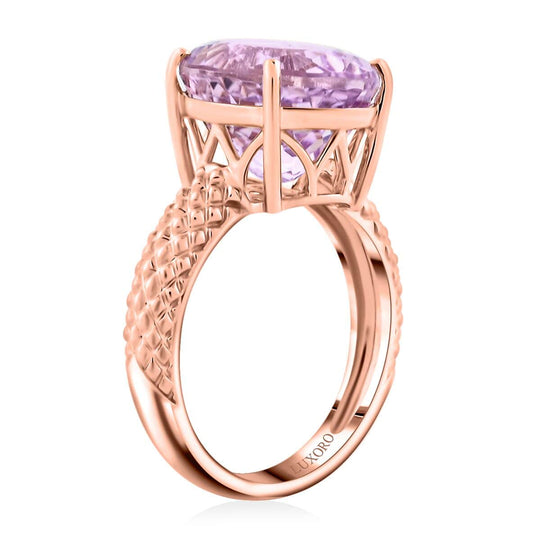 AAA Martha Rocha Kunzite Ring, AGI zertifiziert,  417 Gold (Größe 19.00)  (7-8 Werktage Lieferzeit) 10.65 ct