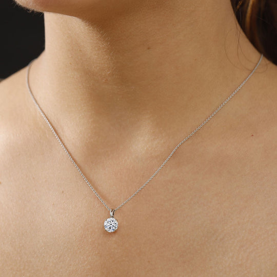 LUXURIANT DIAMOND - Lab Grown Diamant VS/F IGI zertifiziert Anhänger 950 Platin ca. 1,50 ct.