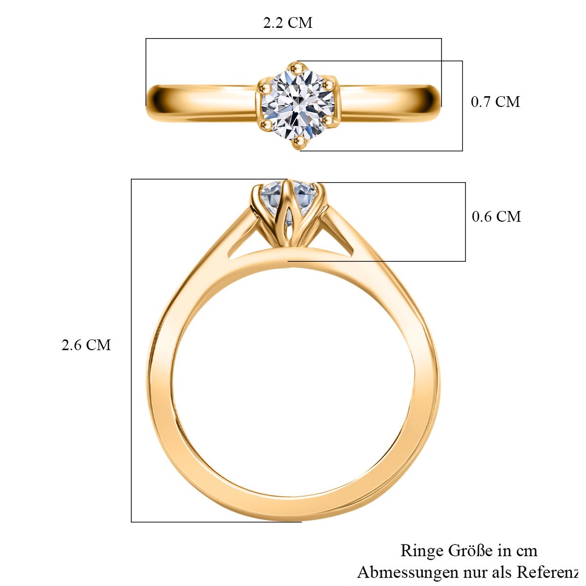 750 Gelbgold Vermeil