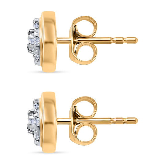 LUXURIANT DIAMOND - Lab Grown Diamant SI-GH Ohrringe 925 Silber rhodiniert ca. 0.50 ct