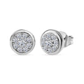 LUXURIANT SI-GH Labor Diamant Ohrringe, 925 Silber rhodiniert - 0,50 ct.