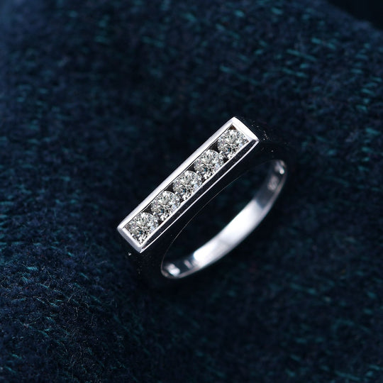 LUXURIANT DIAMOND - Lab Grown Diamant SI-GH Ring 925 Silber 750 Gelbgold Vermeil (Größe 18.00) ca. 0.50 ct