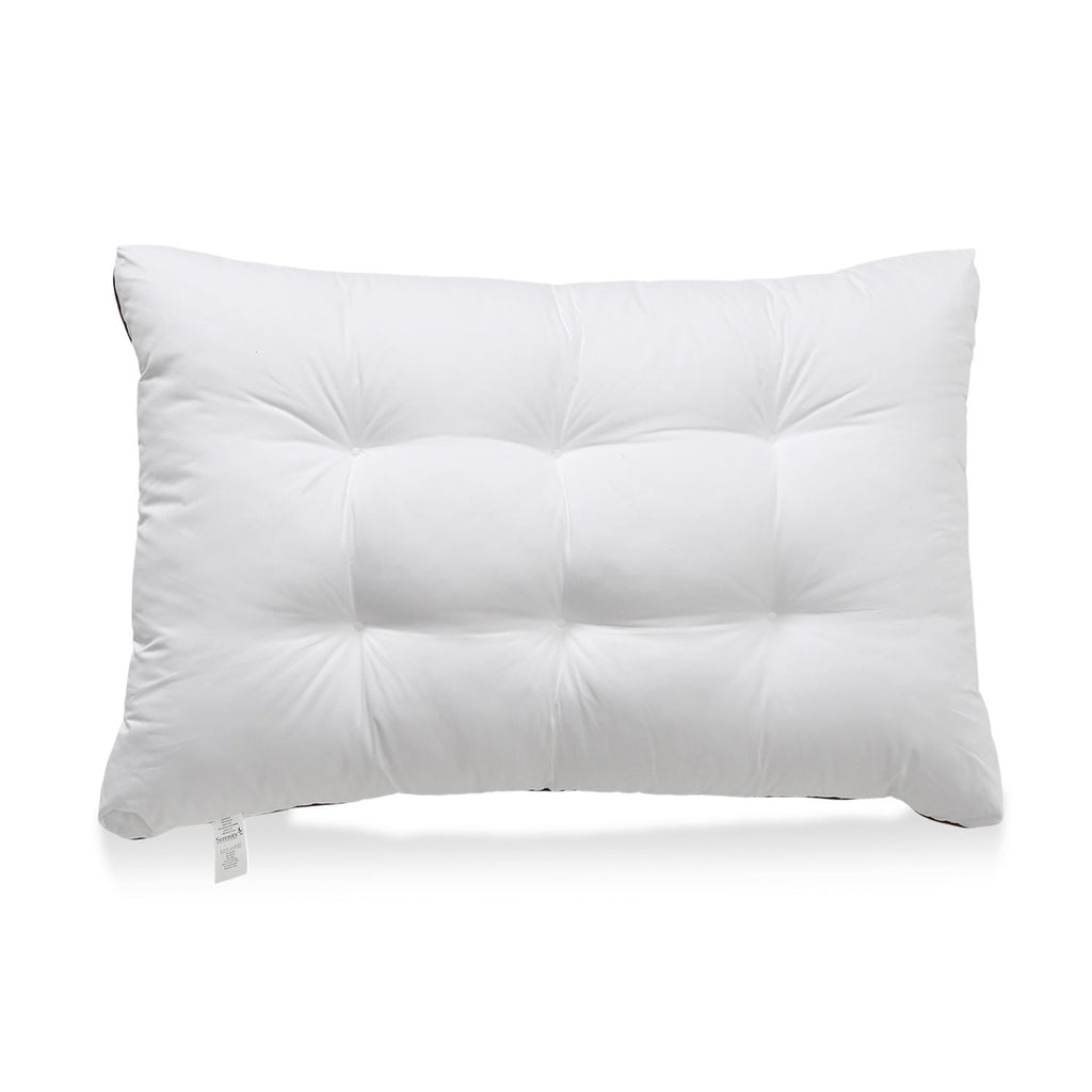SERENITY NIGHT Weltpremiere: 5-in-1-Kissen mit echtem Daunen, Kunstdaunen und Memory-Schaum, 50x75cm