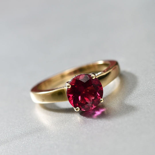 AAA Lab Grown Bixbit, Lab Grown Diamant AGI zertifiziert Ring 417 Gold (Größe 19.00) ca. 2.71 ct