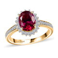 AAA Lab Grown Bixbit, Lab Grown Diamant Ring 417 Gold (Größe 20.00) ca. 2.81 ct
