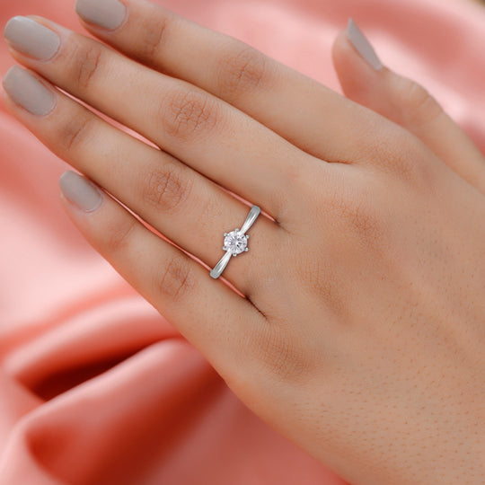 LUXURIANT DIAMOND - Lab Grown Diamant VS-EF IGI zertifiziert Ring 950 Platin (Größe 16.00) ca. 1.00 ct