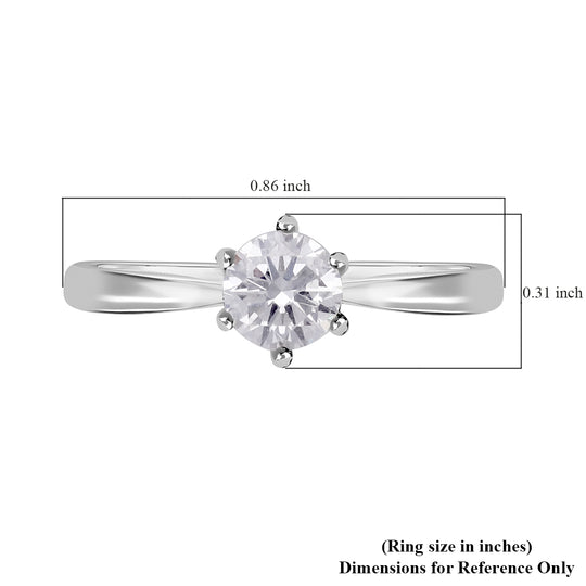 LUXURIANT DIAMOND - Lab Grown Diamant VS-EF IGI zertifiziert Ring 950 Platin (Größe 16.00) ca. 1.00 ct