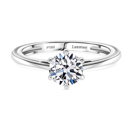 LUXURIANT DIAMOND - Lab Grown Diamant VS-EF IGI zertifiziert Ring 950 Platin (Größe 16.00) ca. 1.00 ct