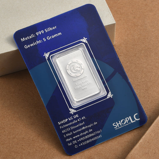 999 Silber Silberbarren Rechteckig 5,00g