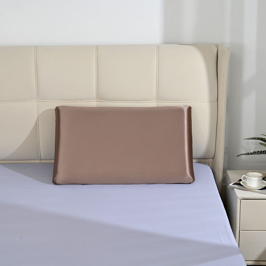 Serenity Night Kopfkissen aus Memory-Schaum mit kühlendem Bezug, ideal für heiße Schläfer, 70x40x10 cm, Braun