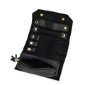 Mini-Schmuckrollen-Organizer, 24x14cm offen, 14x6,5cm geschlossen, Schwarz