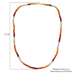 Feueropal Halskette ca. 45 cm 585 Gold ca. 36.45 ct