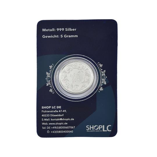 EXKLUSIVES GESCHENK - 999er Silber Baum Silberbarren, 5,00g