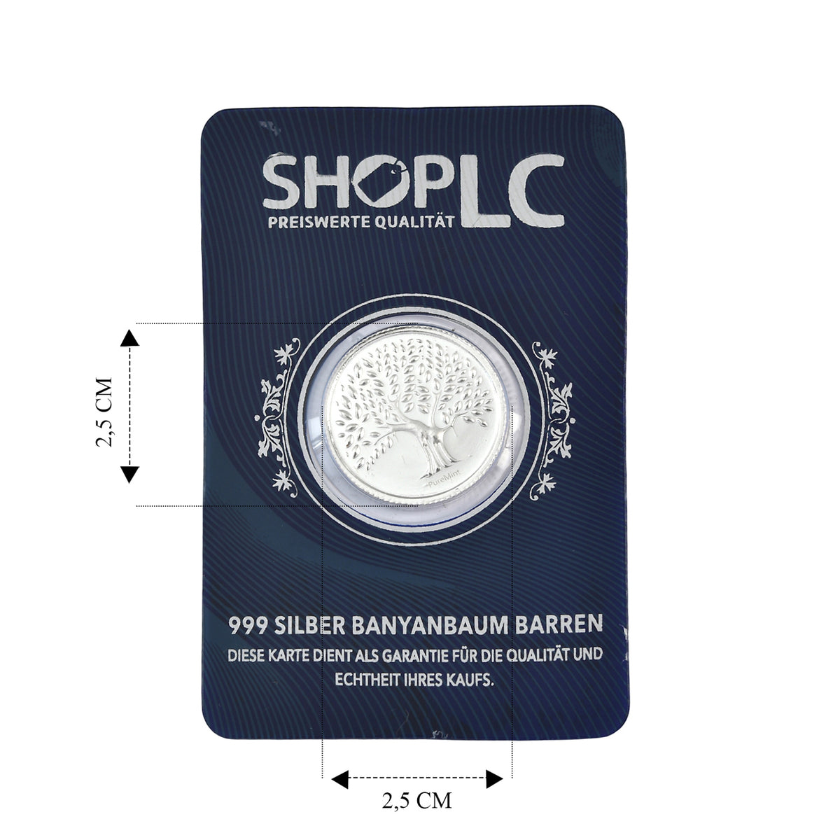 EXKLUSIVES GESCHENK - 999er Silber Baum Silberbarren, 5,00g