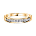 LUXURIANT SI-GH Labor Diamant Bandring, 925 Silber 750 Gelbgold Vermeil - 0,50 ct.