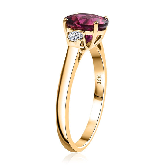 AAA Lab Grown Bixbit, Lab Grown Diamant AGI zertifiziert Ring 417 Gold (Größe 16.50) ca. 3.45 ct