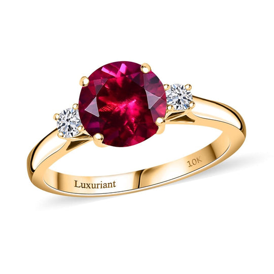 AAA Lab Grown Bixbit, Lab Grown Diamant AGI zertifiziert Ring 417 Gold (Größe 16.50) ca. 3.45 ct